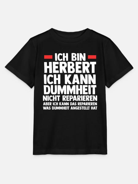 Herbert - Stanley/Stella Kinder T-Shirt MINI CREATOR  - Schwarz
