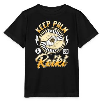 Reiki Praktizierende & Reiki Master - Stanley/Stella Kinder T-Shirt MINI CREATOR  - Schwarz - Vorne - Mikhail (115cm)