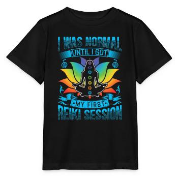 Reiki Praktizierende & Reiki Master - Stanley/Stella Kinder T-Shirt MINI CREATOR  - Schwarz - Vorne - Mikhail (115cm)