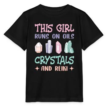 Reiki Praktizierende & Reiki Master - Stanley/Stella Kinder T-Shirt MINI CREATOR  - Schwarz - Vorne - Mikhail (115cm)