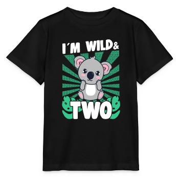 Im Wild & 2 Years Bday Party Gift Birthday Kids - Stanley/Stella Kinder T-Shirt MINI CREATOR  - Schwarz - Vorne - Mikhail (115cm)