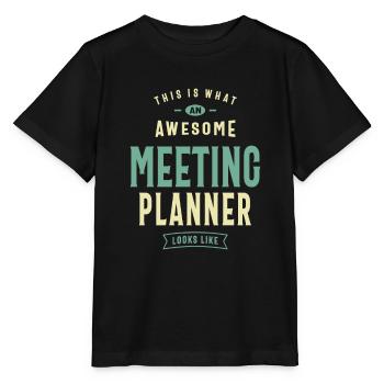 Meeting Planner - Stanley/Stella MINI CREATOR Kids’ T-Shirt - black - Front - Mikhail (115cm)