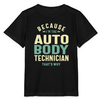 Auto Body Technician - Stanley/Stella MINI CREATOR Kids’ T-Shirt - black - Front - Mikhail (115cm)