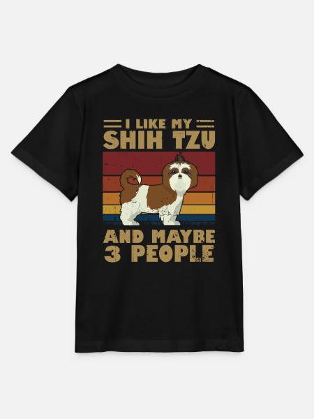 Shih Tzu - Stanley/Stella Kinder T-Shirt MINI CREATOR - Schwarz