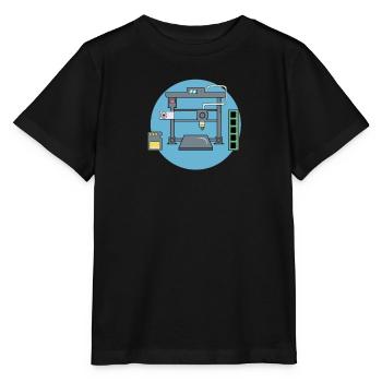3D Druck Printing CAD PLA Filament 3d drucken - Stanley/Stella Kinder T-Shirt MINI CREATOR  - Schwarz - Vorne - Mikhail (115cm)