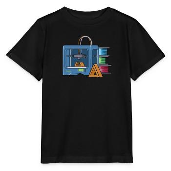3D Druck Printing CAD PLA Filament 3d drucken - Stanley/Stella Kinder T-Shirt MINI CREATOR  - Schwarz - Vorne - Mikhail (115cm)