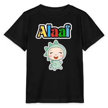 Animal de carnaval mignon, Kölle Alaaf, dinosaure - T-shirt bio MINI CREATOR Stanley/Stella Enfant - noir - Devant - Mikhail (115cm)