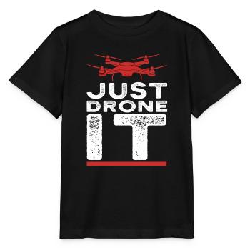 Drone Pilot fly - T-shirt bio MINI CREATOR Stanley/Stella Enfant - noir - Devant - Mikhail (115cm)