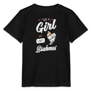Brahma Chicken I Chicken Poultry Motif pour - T-shirt bio MINI CREATOR Stanley/Stella Enfant - noir - Devant - Mikhail (115cm)