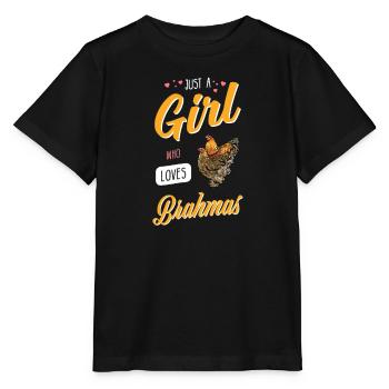 Brahma Chicken I Chicken Poultry Motif pour - T-shirt bio MINI CREATOR Stanley/Stella Enfant - noir - Devant - Mikhail (115cm)