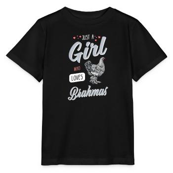 Brahma Chicken I Chicken Poultry Motif pour - T-shirt bio MINI CREATOR Stanley/Stella Enfant - noir - Devant - Mikhail (115cm)