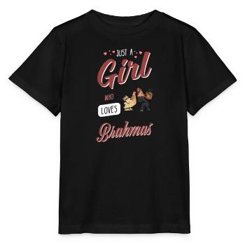 Brahma Chicken I Chicken Poultry Motif pour - T-shirt bio MINI CREATOR Stanley/Stella Enfant - noir - Devant - Mikhail (115cm)