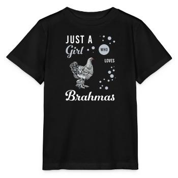 Brahma Chicken I Chicken Poultry Motif pour - T-shirt bio MINI CREATOR Stanley/Stella Enfant - noir - Devant - Mikhail (115cm)