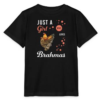 Brahma Chicken I Chicken Poultry Motif pour - T-shirt bio MINI CREATOR Stanley/Stella Enfant - noir - Devant - Mikhail (115cm)