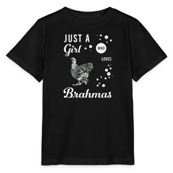 Brahma Chicken I Chicken Poultry Motif pour - T-shirt bio MINI CREATOR Stanley/Stella Enfant - noir - Devant - Mikhail (115cm)