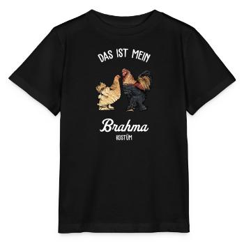 Brahma Hühner I Chicken Geflügel Motiv für - Stanley/Stella Kinder T-Shirt MINI CREATOR  - Schwarz - Vorne - Mikhail (115cm)