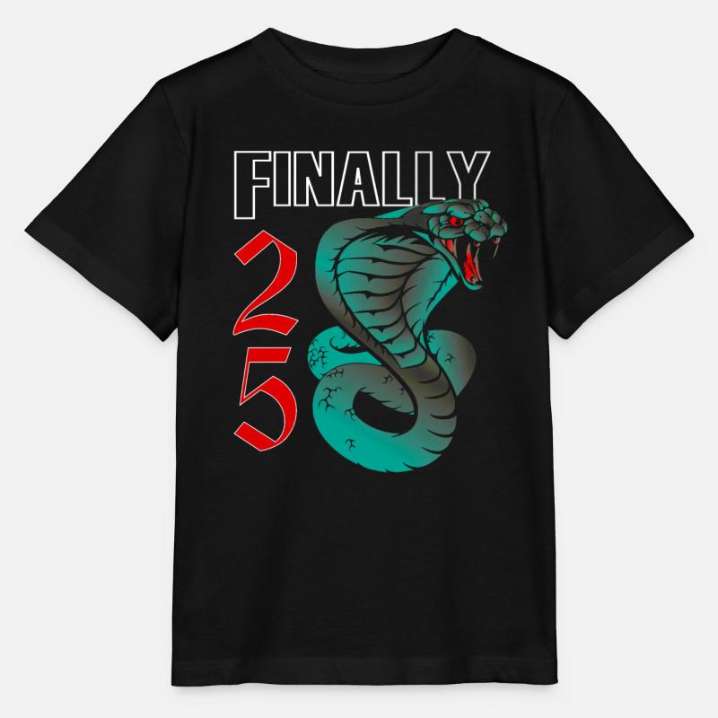 25 ans, verdict de naissance - T-shirt bio MINI CREATOR Stanley/Stella Enfant - noir