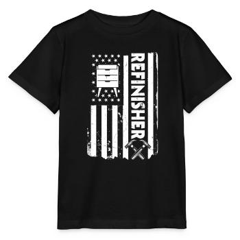 USA Refinisher - Retournement de meubles - T-shirt bio MINI CREATOR Stanley/Stella Enfant - noir - Devant - Mikhail (115cm)