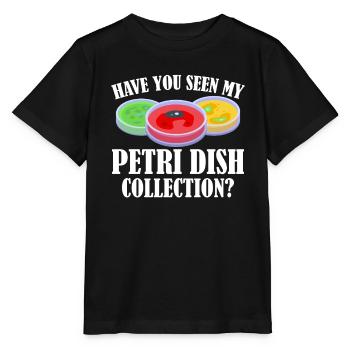 Biology Biologist Petri dish - Stanley/Stella MINI CREATOR Kids’ T-Shirt - black - Front - Mikhail (115cm)