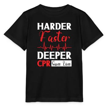 Sanitäter Erster Responder Krankenwagenfahrer - Stanley/Stella Kinder T-Shirt MINI CREATOR  - Schwarz - Vorne - Mikhail (115cm)
