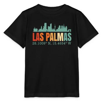 Las Palmas - Stanley/Stella Kinder T-Shirt MINI CREATOR  - Schwarz - Vorne - Mikhail (115cm)