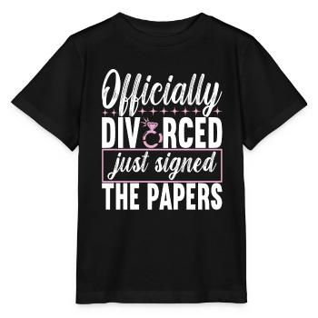 Divorce Divorcé - T-shirt bio MINI CREATOR Stanley/Stella Enfant - noir - Devant - Mikhail (115cm)