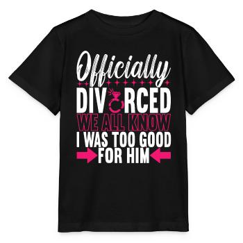 Divorce Divorcé - T-shirt bio MINI CREATOR Stanley/Stella Enfant - noir - Devant - Mikhail (115cm)