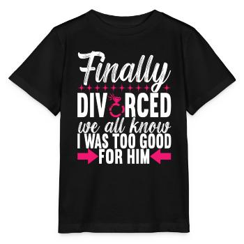 Divorce Divorcé - T-shirt bio MINI CREATOR Stanley/Stella Enfant - noir - Devant - Mikhail (115cm)