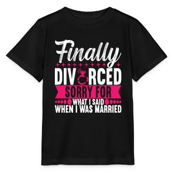 Divorce Divorcé - T-shirt bio MINI CREATOR Stanley/Stella Enfant - noir - Devant - Mikhail (115cm)