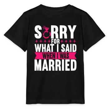 Divorce Divorcé - T-shirt bio MINI CREATOR Stanley/Stella Enfant - noir - Devant - Mikhail (115cm)
