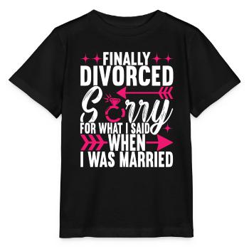 Divorce Divorcé - T-shirt bio MINI CREATOR Stanley/Stella Enfant - noir - Devant - Mikhail (115cm)
