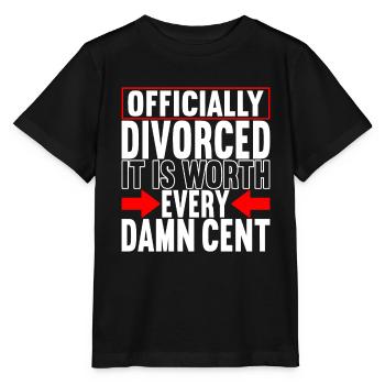 Divorce Divorcé - T-shirt bio MINI CREATOR Stanley/Stella Enfant - noir - Devant - Mikhail (115cm)