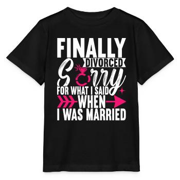 Divorce Divorcé - T-shirt bio MINI CREATOR Stanley/Stella Enfant - noir - Devant - Mikhail (115cm)