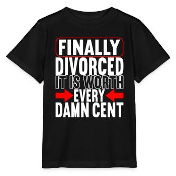 Divorce Divorcé - T-shirt bio MINI CREATOR Stanley/Stella Enfant - noir - Devant - Mikhail (115cm)