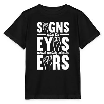 Sourds sourds muets sourds - T-shirt bio MINI CREATOR Stanley/Stella Enfant - noir - Devant - Mikhail (115cm)