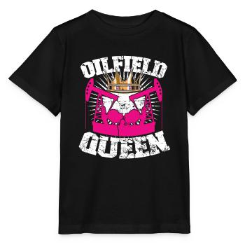 Oil Field Oil Field Krone Oil Rig - Stanley/Stella MINI CREATOR Kids’ T-Shirt - black - Front - Mikhail (115cm)