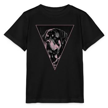 ROTTWEILER chien Rotti Rottie - T-shirt bio MINI CREATOR Stanley/Stella Enfant - noir - Devant - Mikhail (115cm)