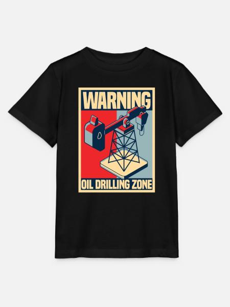 Ölfeld Bohrinsel - Stanley/Stella Kinder T-Shirt MINI CREATOR - Schwarz