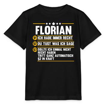 Florian - Stanley/Stella Kinder T-Shirt MINI CREATOR  - Schwarz - Vorne - Mikhail (115cm)