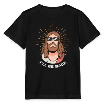 Jesus I 'll be back Auferstehung Jesus Christus - Stanley/Stella Kinder T-Shirt MINI CREATOR  - Schwarz - Vorne - Mikhail (115cm)