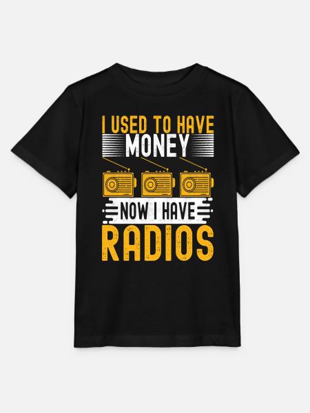 Ham Radio Ham Funker - Stanley/Stella Kinder T-Shirt MINI CREATOR - Schwarz