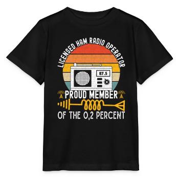Ham Radio Ham Radio Operator - Stanley/Stella MINI CREATOR Kids’ T-Shirt - black - Front - Mikhail (115cm)