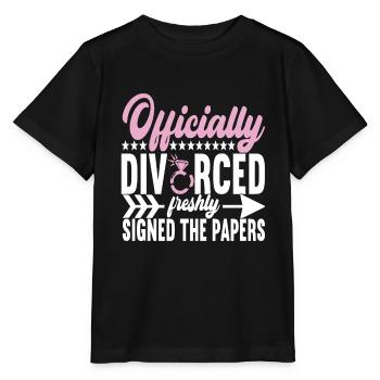 Divorce Divorcé - T-shirt bio MINI CREATOR Stanley/Stella Enfant - noir - Devant - Mikhail (115cm)