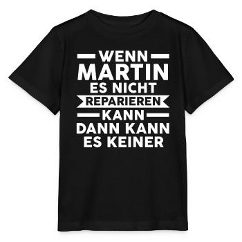 Martin - Stanley/Stella Kinder T-Shirt MINI CREATOR  - Schwarz - Vorne - Mikhail (115cm)