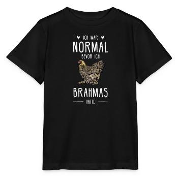 Brahma Hühner I Chicken Geflügel Motiv für - Stanley/Stella Kinder T-Shirt MINI CREATOR  - Schwarz - Vorne - Mikhail (115cm)