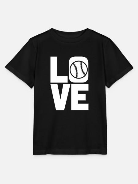 Liebe Baseball - Stanley/Stella Kinder T-Shirt MINI CREATOR - Schwarz