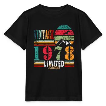 Fantastic since 1978 birthday - Stanley/Stella MINI CREATOR Kids’ T-Shirt - black - Front - Mikhail (115cm)