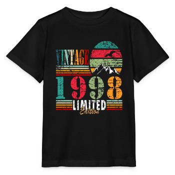 1998 Birthday present - Stanley/Stella MINI CREATOR Kids’ T-Shirt - black - Front - Mikhail (115cm)