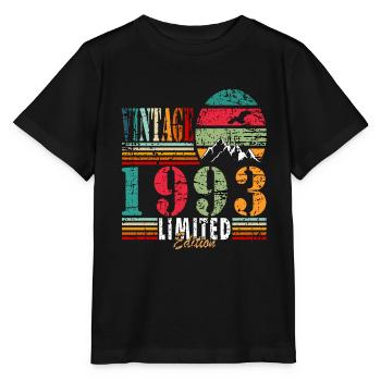 1993 Birthday present - Stanley/Stella MINI CREATOR Kids’ T-Shirt - black - Front - Mikhail (115cm)