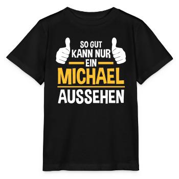 Michael - Stanley/Stella Kinder T-Shirt MINI CREATOR  - Schwarz - Vorne - Mikhail (115cm)